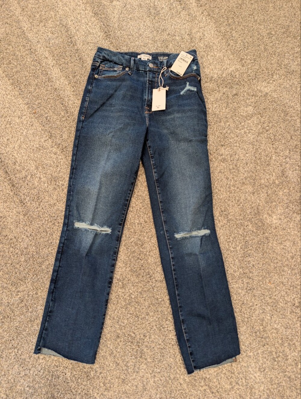 NWT Good American Always Fits Good Legs Straight Jeans Size 6-12